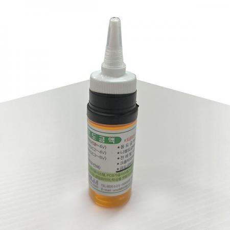 디바이스마트,화학/산업/안전 > 표면처리제 > 제거제,SME,금도금 박리액(붓도금용),PCB기판 단자부, 전자부품, 장식품 etc의 금도금을 벗겨내는 용액입니다.