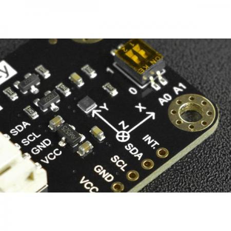 디바이스마트,MCU보드/전자키트 > 센서모듈 > 가속도/자이로/지자기센서 > 지자기센서,DFROBOT,Gravity: BMM150 Triple Axis Magnetometer Sensor [SEN0529],전원 공급 장치: 3.3V-5V / 작동 온도: -40 ~ 85°C / 측정 범위: ±1300μT(x 및 y축), ±2500μT(z축) / 작동 전류: 1.7mA@ 주파수 10Hz