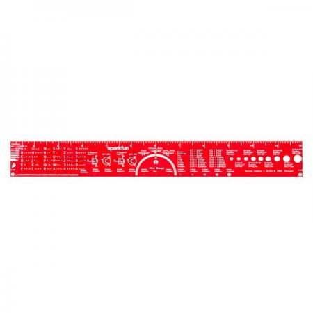 디바이스마트,커넥터/PCB > PCB기판/관련상품 > 특수기판 > 특수제작 PCB,SparkFun,SparkFun PCB Ruler - 12 Inch [TOL-15295],0.05인치 또는 1/32인치 까지 표시가 있는 12인치 PCB 눈금자