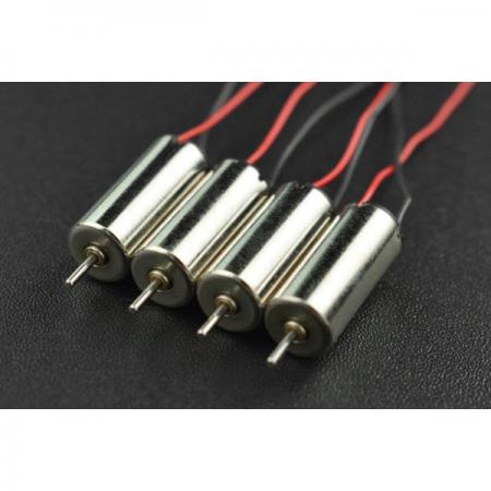 디바이스마트,기계/제어/로봇/모터 > 모터류 > DC모터 > 마이크로DC모터,DFROBOT,4PCS Coreless Micro Motor (6*14mm) [FIT0792],정격 전압: 3.7V / 정격 전류: 40mA / 속도: 55000rpm / 모터 길이: 14mm/0.55""  / 모터 직경: 6mm/0.24"