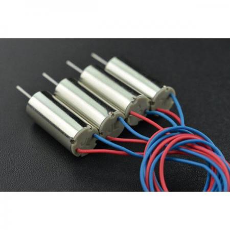 디바이스마트,기계/제어/로봇/모터 > 모터류 > DC모터 > 마이크로DC모터,DFROBOT,4PCS Coreless Micro Motor (7*16mm) [FIT0793],정격 전압: 3.7V / 정격 전류: 70mA / 속도: 50000rpm / 모터 길이: 16mm/0.63" / 모터 직경: 7mm/0.28"