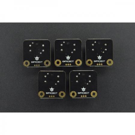 디바이스마트,MCU보드/전자키트 > 버튼/스위치/제어/RTC > 버튼/스위치/조이스틱,DFROBOT,Gravity: LED Button x 5 Pack [DFR0785],작동 전압: +3.3-5V(3.3V 권장) / 출력: 디지털 신호 / 인터페이스: PH2.0-3P / 크기: 27×26.5mm