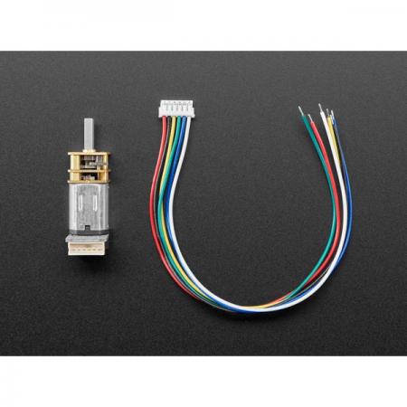 디바이스마트,기계/제어/로봇/모터 > 모터류 > DC모터 > 소형DC모터,Adafruit,N20 DC Motor with Magnetic Encoder - 6V with 1:50 Gear Ratio [ada-4638],N20 DC 모터 / 인코더 / 기어비 : 1:50 / 6V / 마그네틱 휠 / 횰 효과 센서