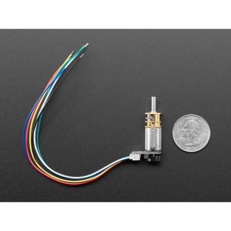 디바이스마트,기계/제어/로봇/모터 > 모터류 > DC모터 > 소형DC모터,Adafruit,N20 DC Motor with Magnetic Encoder - 6V with 1:50 Gear Ratio [ada-4638],N20 DC 모터 / 인코더 / 기어비 : 1:50 / 6V / 마그네틱 휠 / 횰 효과 센서