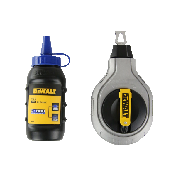 30m 블루 초크라인 세트 (분통 113g) DWHT47425-9