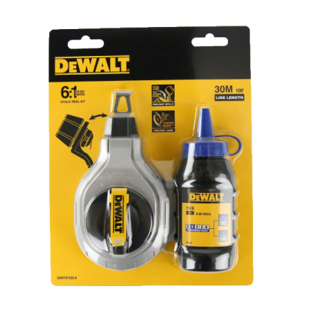 디바이스마트,계측기/측정공구 > 측정용 공구/장비 > 자,디월트,30m 블루 초크라인 세트 (분통 113g) DWHT47425-9,높은 내구성의 경량 알루미늄 하우징과 논-슬립 디자인 케이스 / 140 x 80 x 50 mm / 중량 30g