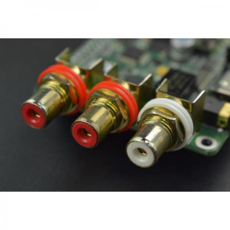 디바이스마트,오픈소스/코딩교육 > 라즈베리파이 > 라즈베리파이 확장보드/HAT,DFROBOT,DAC Audio Decoder Board for Raspberry Pi 3B+/ 4B [DFR0941],동축: PCM 32K - 192K/24Bit, DOP DOP64 / 광섬유: PCM 32K - 192K/24Bit, DOP DOP64 / 정격 전압: +5V / 정격 전류: 300mA / 널 차원: 56mm*65mm/2.20*2.56"