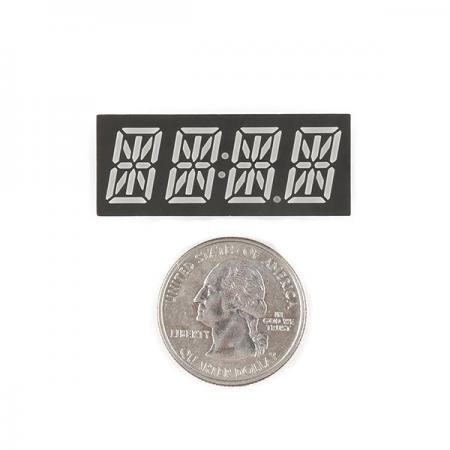 디바이스마트,LED/LCD > FND/도트매트릭스 > FND(세그먼트LED) > FND 모듈,SparkFun,14-Segment Alphanumeric Display - Red [COM-21217],14 세그먼트 디스플레이 / 빨간색 / 모든 종류의 숫자,문자 및 기호 표시 가능 / 양극 / 최대 순방향 전압 : 3.6V / 연속 순방향 전류 20mA / 크기 : 40mm x 11.95mm