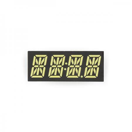 디바이스마트,LED/LCD > FND/도트매트릭스 > FND(세그먼트LED) > FND 모듈,SparkFun,14-Segment Alphanumeric Display - White [COM-21213],14 세그먼트 디스플레이 / 흰색 / 모든 종류의 숫자,문자 및 기호 표시 가능 / 양극 / 최대 순방향 전압 : 3.6V / 연속 순방향 전류 20mA / 크기 : 40mm x 11.95mm