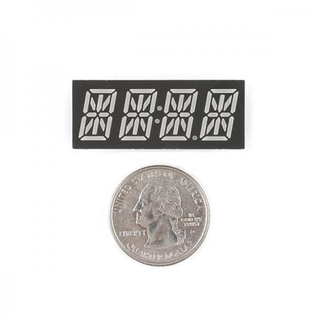 디바이스마트,LED/LCD > FND/도트매트릭스 > FND(세그먼트LED) > FND 모듈,SparkFun,14-Segment Alphanumeric Display - Green [COM-21212],14 세그먼트 디스플레이 / 녹색 / 모든 종류의 숫자,문자 및 기호 표시 가능 / 양극 / 최대 순방향 전압 : 3.6V / 연속 순방향 전류 20mA / 크기 : 40mm x 11.95mm