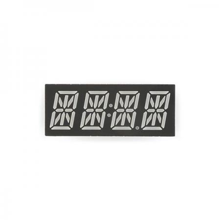 디바이스마트,LED/LCD > FND/도트매트릭스 > FND(세그먼트LED) > FND 모듈,SparkFun,14-Segment Alphanumeric Display - Green [COM-21212],14 세그먼트 디스플레이 / 녹색 / 모든 종류의 숫자,문자 및 기호 표시 가능 / 양극 / 최대 순방향 전압 : 3.6V / 연속 순방향 전류 20mA / 크기 : 40mm x 11.95mm