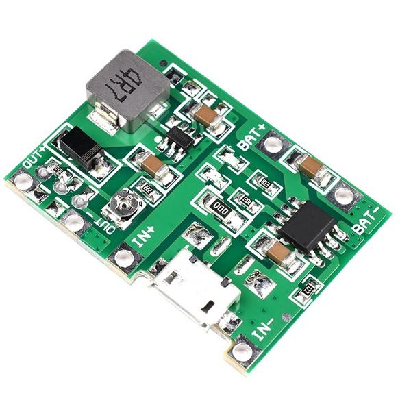 리튬이온 배터리(18650) 충전 및 가변출력전원 모듈 (입력:4.5~8V, 출력:4.3~27V (DC-DC Step Up) (NP-LBCV)