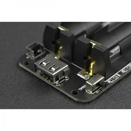 디바이스마트,전원/파워/배터리 > 배터리/배터리홀더 > 배터리홀더 Holder > 18650용 홀더,DFROBOT,2-Way 18650 Battery Holder [DFR0969],출력 전류: 5V/2A, 최대 지원 3A; 3.3V/1A / 입력: 마이크로 및 Type-C 입력 / 출력: USB 출력*1, 3.3V 출력 포트*5, 5V 출력 포트*5