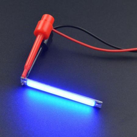 디바이스마트,LED/LCD > LED 인테리어조명 > LED 스트립,DFROBOT,5V COB LED Strip Light - Blue [FIT0878],전원: 3W / 밝기: 300LM / 발광 색상: 파란색 465nm/ LED 스트립 크기: 60*8*1.7mm /2.36*0.31*0.07 인치