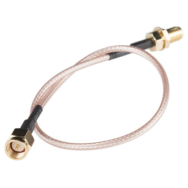 Interface Cable - SMA Female to SMA Male (25cm) [WRL-12861]