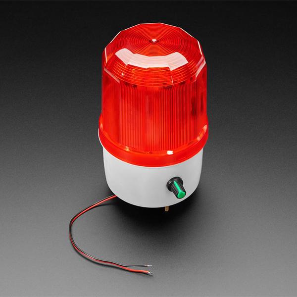 Rotating LED Warning Light with Adjustable Volume Buzzer Alarm [ada-5134]