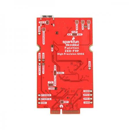 디바이스마트,MCU보드/전자키트 > 통신/네트워크 > GNSS/GPS > 정밀/고성능 GPS 모듈,SparkFun,SparkFun MicroMod GNSS Function Board - ZED-F9P [GPS-19663],ZED-F9P / RTK / u-blox / 탐색 속도 : PVT-25Hz, RTK-20Hz, 원시-25Hz / 수평 위치 정확도 : 2.5m(RTK 제외), 0.010m(RTK포함) / 최대 속도 : 500m/s / 최대 2주 동안 사용가능한 배터리 / I2C