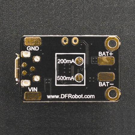 디바이스마트,MCU보드/전자키트 > 전원/신호/저장/응용 > 충전/배터리/전원,DFROBOT,Lipo Charger-MicroUSB [DFR0667],셀 3.7V 리튬 배터리용으로 설계 / 다중 전류 출력 모드(50/200/500mA) / 외부 표시기 사용 가능  /  작동 온도: -40℃~85℃