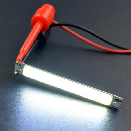 디바이스마트,LED/LCD > LED 인테리어조명 > LED 스트립,DFROBOT,5V COB LED Strip Light - White [FIT0875],전원: 3W / 밝기: 300LM / 발광 색상: 흰색 6500k / LED 스트립 크기: 60*8*1.7mm /2.36*0.31*0.07 인치