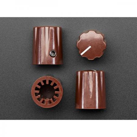 디바이스마트,스위치/부저/전기부품 > 지원부품 > 노브,Adafruit,Brown Micro Potentiometer Knob - 4 pack [ada-5540],갈색 플라스틱 노브 / 4가지 팩 / 작은 릴 고정나사