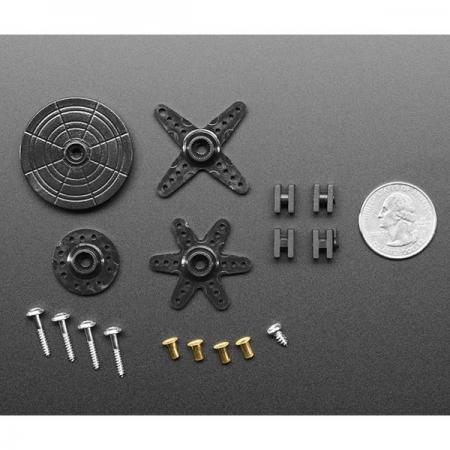 디바이스마트,기계/제어/로봇/모터 > 모터류 > 서보모터 > 서보모터용 악세사리,Adafruit,Standard Servo Arm and Horn Set - 25 Spline [ada-4250],표준 서보 암 스플라인 / 25개 / 표준 크기 서보 모터와 호환 가능