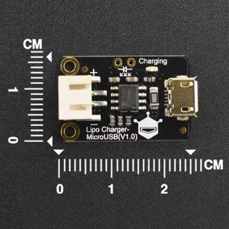 디바이스마트,MCU보드/전자키트 > 전원/신호/저장/응용 > 충전/배터리/전원,DFROBOT,Lipo Charger-MicroUSB [DFR0667],셀 3.7V 리튬 배터리용으로 설계 / 다중 전류 출력 모드(50/200/500mA) / 외부 표시기 사용 가능  /  작동 온도: -40℃~85℃