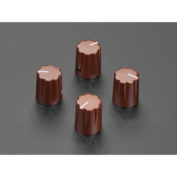 Brown Micro Potentiometer Knob - 4 pack [ada-5540]