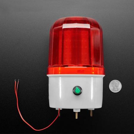 디바이스마트,화학/산업/안전 > 안전용품 > 교통 안전용품 > 경고/경광등,Adafruit,Rotating LED Warning Light with Adjustable Volume Buzzer Alarm [ada-5134],볼륨 조절이 가능한 LED 경고등 / 3V~12V DC / 알람 / 부저 / 크기 : 높이 16.3cm x 지름 12cm/너비