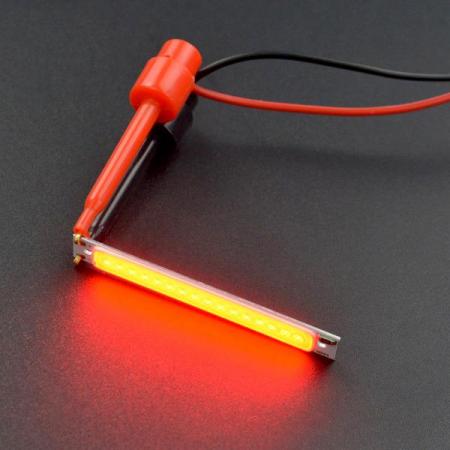 디바이스마트,LED/LCD > LED 인테리어조명 > LED 스트립,DFROBOT,5V COB LED Strip Light - Red [FIT0880],전원: 3W / 밝기: 300LM / 발광 색상: 빨간색 620nm/ LED 스트립 크기: 60*8*1.7mm /2.36*0.31*0.07 인치