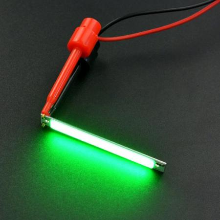 디바이스마트,LED/LCD > LED 인테리어조명 > LED 스트립,DFROBOT,5V COB LED Strip Light - Green [FIT0879],전원: 3W / 밝기: 300LM / 발광 색상: 초록색 520nm/ LED 스트립 크기: 60*8*1.7mm /2.36*0.31*0.07 인치