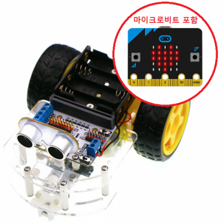 디바이스마트,오픈소스/코딩교육 > Micro:Bit > 마이크로비트 교육용키트,ELECFREAKS,마이크로비트 스마트 자동차 키트 Motor:bit (마이크로비트 포함) [EF08193],모터 : 비트 스마트 카 키트는 마이크로비트용 맞춤형 스마트 자동차 / 마이크로비트 본품을 비롯해, motor:bit, sonar:bit, 2 라인 트랙킹 모듈 등이 포함되어 있음