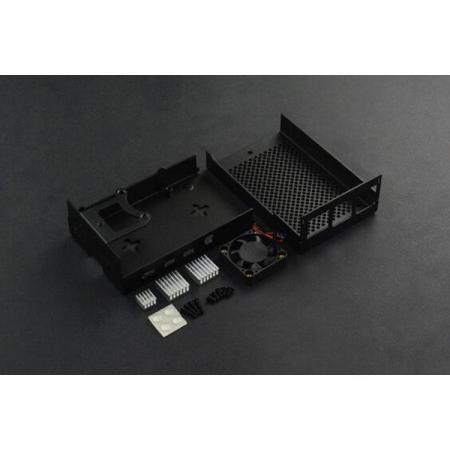 디바이스마트,오픈소스/코딩교육 > 라즈베리파이 > 라즈베리파이 케이스,DFROBOT,Aluminum Case for Raspberry Pi 4 (with Heatsink & Fan) [FIT0697],팬 전압: 5V / 자료: 알루미늄 합금 / 차원: 94*61*32mm/3.7*2.4*1.26"