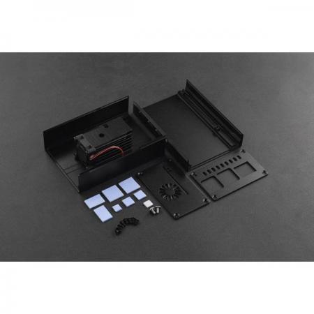 디바이스마트,오픈소스/코딩교육 > 라즈베리파이 > 라즈베리파이 케이스,DFROBOT,Metal Heatsink Case for Raspberry Pi 4 [FIT0675],차원: 92*64*40mm/3.62*2.52*1.57" / 자료: 알루미늄 합금 / 팬 전압: DC 5V
