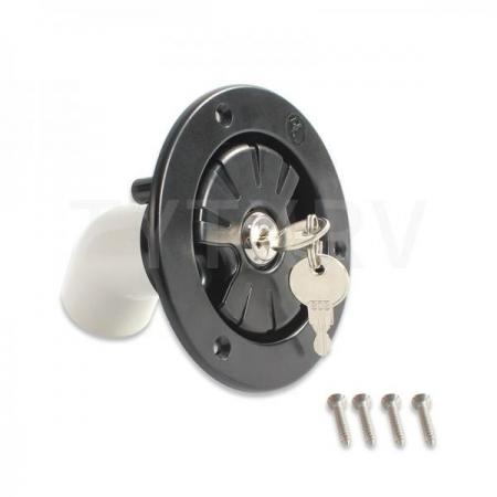 디바이스마트,EV 전기차/캠핑카/그린에너지 > 캠핑/보트 악세사리 > 벤트/해치/입수구,SMG,카라반 잠금장치 입수구 (블랙) [TYE-CA014],카라반, 캠핑카, 트레일러 입수구 잠금장치 커버 / 블랙