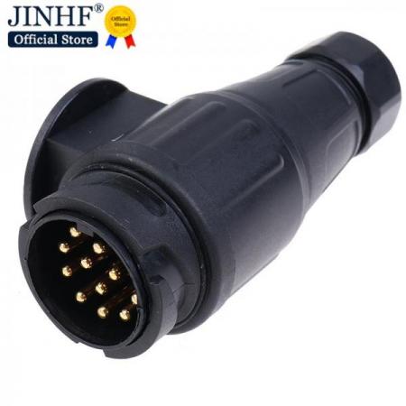 디바이스마트,EV 전기차/캠핑카/그린에너지 > 캠핑/보트 악세사리 > 트레일러잭/소켓,SMG,방수 트레일러 플러그 (13핀) [TYE-TA019],SIZE : 120*60*50mm / 전압 : 12V / 13핀