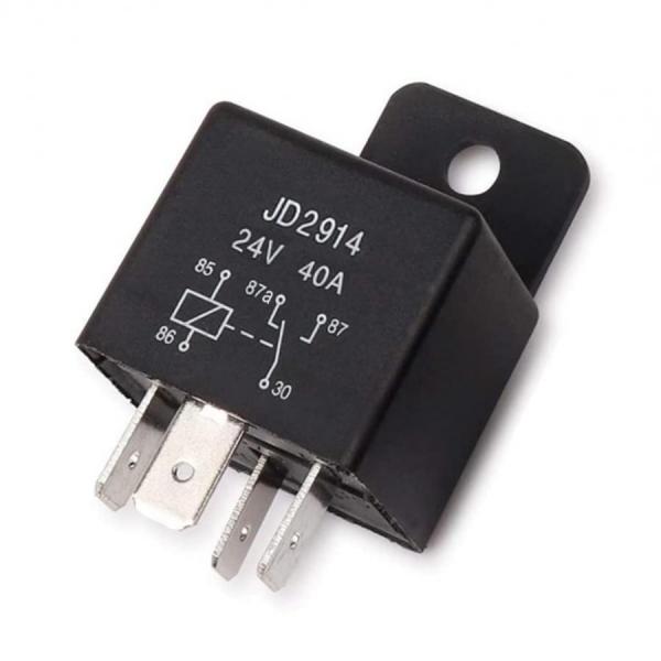 디바이스마트,EV 전기차/캠핑카/그린에너지 > 스위치/커넥터/릴레이 > 릴레이,SMG,JD 차량용 릴레이 (24V 5P+브라켓) [TYE-RL428],DC 24V / 40A / 5핀 / 28*28*25mm (핀제외) / 플라스틱 브라켓 포함