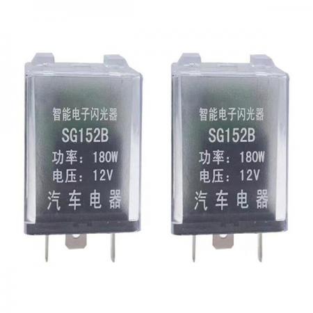 디바이스마트,EV 전기차/캠핑카/그린에너지 > 스위치/커넥터/릴레이 > 릴레이,SMG,SG152B 차량용 플래셔 릴레이 (투명) [TYE-RL479],12V 180W / 3핀 / 30*30*39mm / 투명