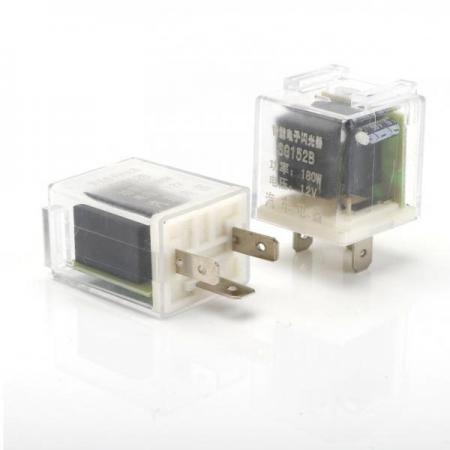 디바이스마트,EV 전기차/캠핑카/그린에너지 > 스위치/커넥터/릴레이 > 릴레이,SMG,SG152B 차량용 플래셔 릴레이 (투명) [TYE-RL479],12V 180W / 3핀 / 30*30*39mm / 투명