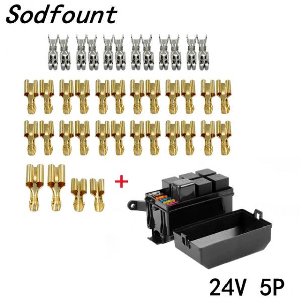 릴레이 퓨즈 정션박스 12way (24V 5P 포함)