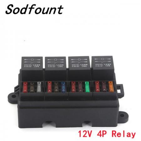 디바이스마트,EV 전기차/캠핑카/그린에너지 > 전선/전기용품 > 퓨즈/퓨즈박스,SMG,릴레이 퓨즈 정션박스 8way (12V 4P 포함),릴레이 퓨즈 홀더 / 8way / 퓨즈 포함 / 12V 4핀 릴레이 포함 / 130*70*45mm