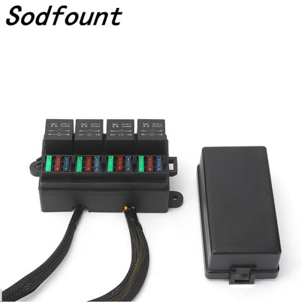 릴레이 퓨즈 정션박스 8way (12V 5P, 하네스 포함)