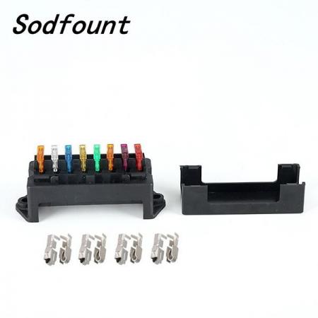 디바이스마트,EV 전기차/캠핑카/그린에너지 > 전선/전기용품 > 퓨즈/퓨즈박스,SMG,퓨즈 정션박스 8way (퓨즈, 단자 포함),퓨즈 홀더 / 8way / 퓨즈 포함 /