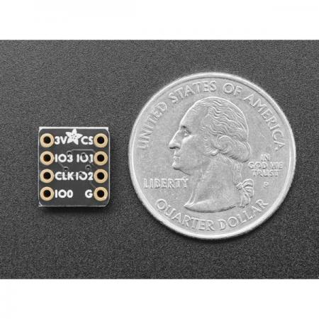 디바이스마트,MCU보드/전자키트 > 전원/신호/저장/응용 > SD/TF/메모리,Adafruit,Adafruit QSPI DIP Breakout Board - W25Q64 - 64 MBit 8 MByte - W25Q64JVSSIQ [ada-5633],W25Q64JVSSIQ / 64MBit 8MByte / 최대 16MByte(128Mbit) 메모리를 제공할 수 있는 외부 QSPI 플래시 메모리 칩이 연결