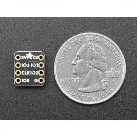 디바이스마트,MCU보드/전자키트 > 전원/신호/저장/응용 > SD/TF/메모리,Adafruit,Adafruit QSPI DIP Breakout Board - W25Q128 - 128 MBit 16 MByte - W25Q128JVSSIQ [ada-5634],W25Q128JVSSIQ / 128MBit 16MByte / 최대 16MByte(128Mbit) 메모리를 제공할 수 있는 외부 QSPI 플래시 메모리 칩이 연결