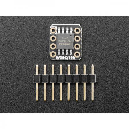 디바이스마트,MCU보드/전자키트 > 전원/신호/저장/응용 > SD/TF/메모리,Adafruit,Adafruit QSPI DIP Breakout Board - W25Q128 - 128 MBit 16 MByte - W25Q128JVSSIQ [ada-5634],W25Q128JVSSIQ / 128MBit 16MByte / 최대 16MByte(128Mbit) 메모리를 제공할 수 있는 외부 QSPI 플래시 메모리 칩이 연결