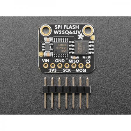 디바이스마트,MCU보드/전자키트 > 전원/신호/저장/응용 > SD/TF/메모리,Adafruit,Adafruit SPI FLASH Breakout - W25Q64 - 64 MBit / 8 MByte [ada-5636],W25Q64 - 64Mbit / 8MByte / 플래시 브레이크 아웃 / 레벨 시프팅 3V, 5V / littleFS 또는 FAT와 같은 파일 시스템으로 포맷 가능