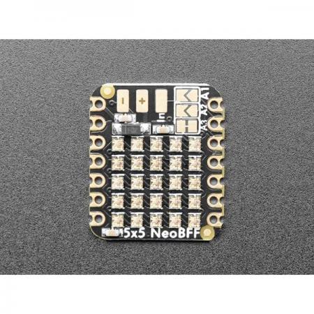 디바이스마트,MCU보드/전자키트 > 디스플레이 > LED,Adafruit,Adafruit 5x5 NeoPixel Grid BFF Add-On for QT Py and Xiao [ada-5646],QT Py,  Xiao 보드의 뒷면에 맞도록 설계 /  25개의 1.5x1.5mm NeoPixel LED / 20.9mm x 17.9mm x 2.8mm