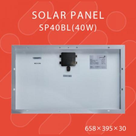 디바이스마트,전원/파워/배터리 > 솔라패널 > 18V,해온솔라,HR-SP40BL(40W),40W 단결정 태양광패널 / Vmp: 17.5V