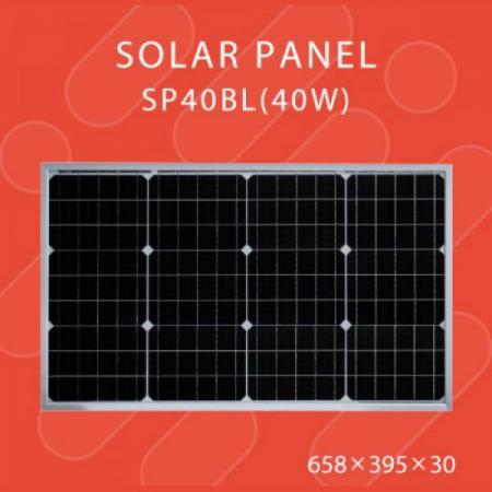 디바이스마트,전원/파워/배터리 > 솔라패널 > 18V,해온솔라,HR-SP40BL(40W),40W 단결정 태양광패널 / Vmp: 17.5V