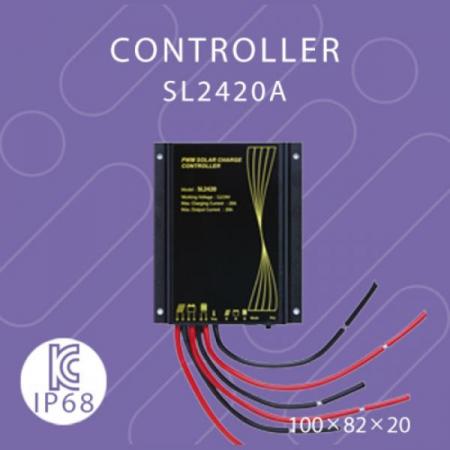 디바이스마트,전원/파워/배터리 > 솔라패널 > 충전 컨트롤러,해온솔라,SL2420A,납축용 20A/방수형